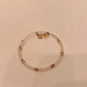 Alex and Ani rose gold beaded bracelet